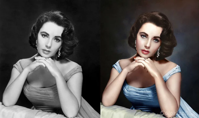 Elizabeth Rosemond Taylor - My, Colorization, Photoshop, Elizabeth Taylor