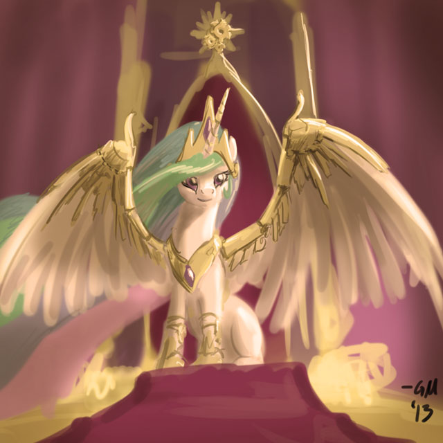    My Little Pony, Princess Celestia, , Giantmosquito