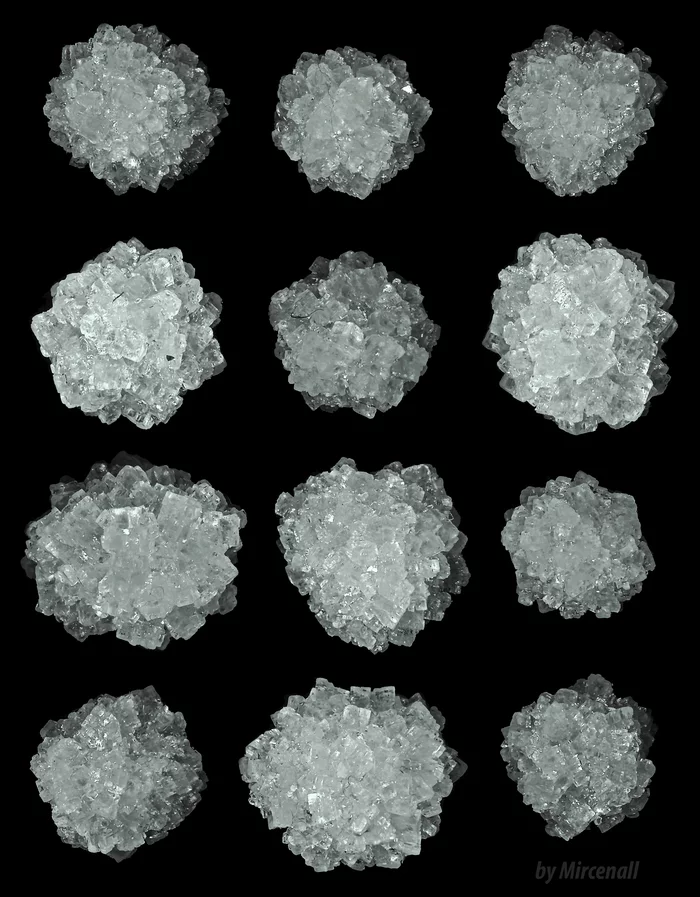 Salt crystal balls - My, Salt, Dead Sea, League of chemists, Crystals, Longpost