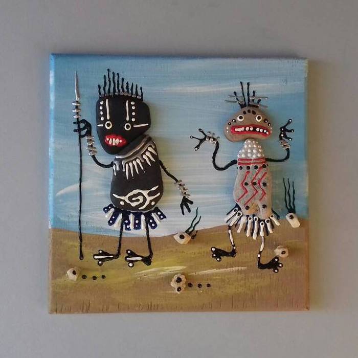 Natives.In the Sands - My, Natives, Dam, A rock, Acrylic, Longpost