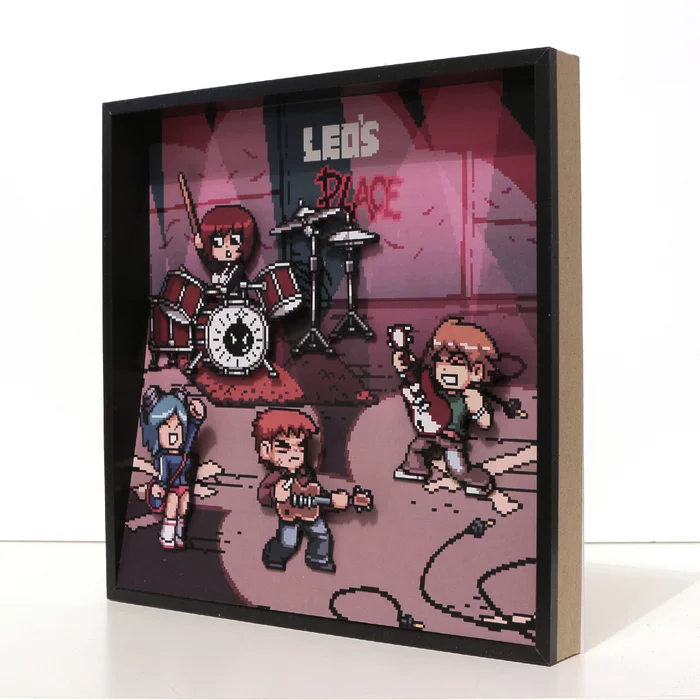 Диорама Scott Pilgrim vs. the World: The Game - Моё, Диорама, Своими руками, Скотт Пилигрим, Длиннопост, Арт