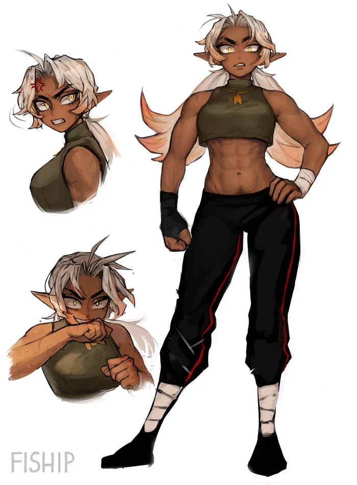 Olivia - Matilda Fiship, Strong girl, Art, Girls