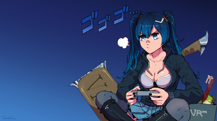 Steam-Chan Steam, , Anime Art