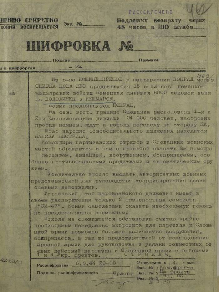 The Ministry of Defense declassified documents on the Slovak People's Uprising - Ministry of Defense, The Great Patriotic War, The soldiers, Nazism, Slovakia, Longpost, Ministry of Defence