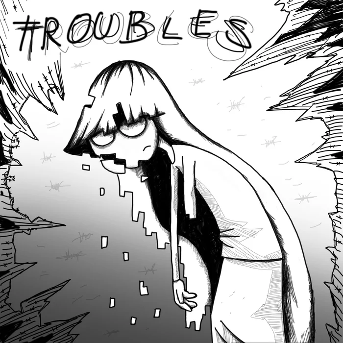 Troubles - Моё, Troubles, Заходи к Ди, Юрий Кутюмов, Комиксы, Юмор, My Life, Девушка Ди