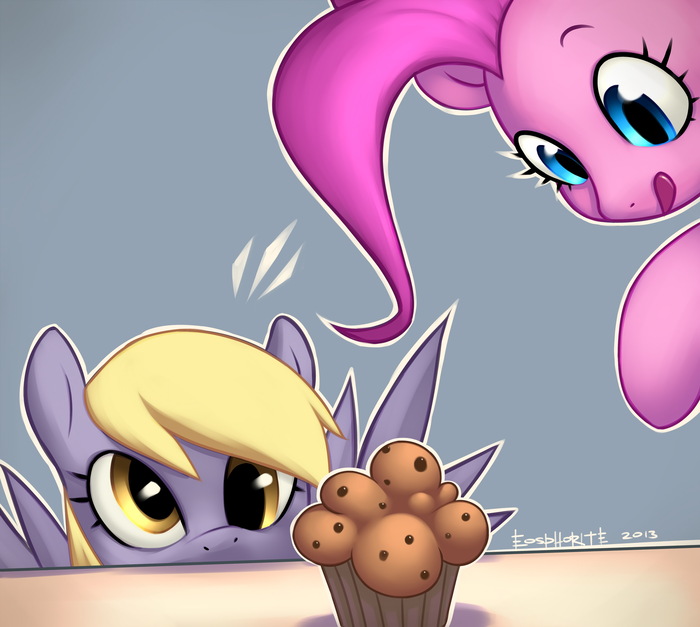 My Little Pony, Derpy Hooves, Pinkie Pie, , Eosphorite