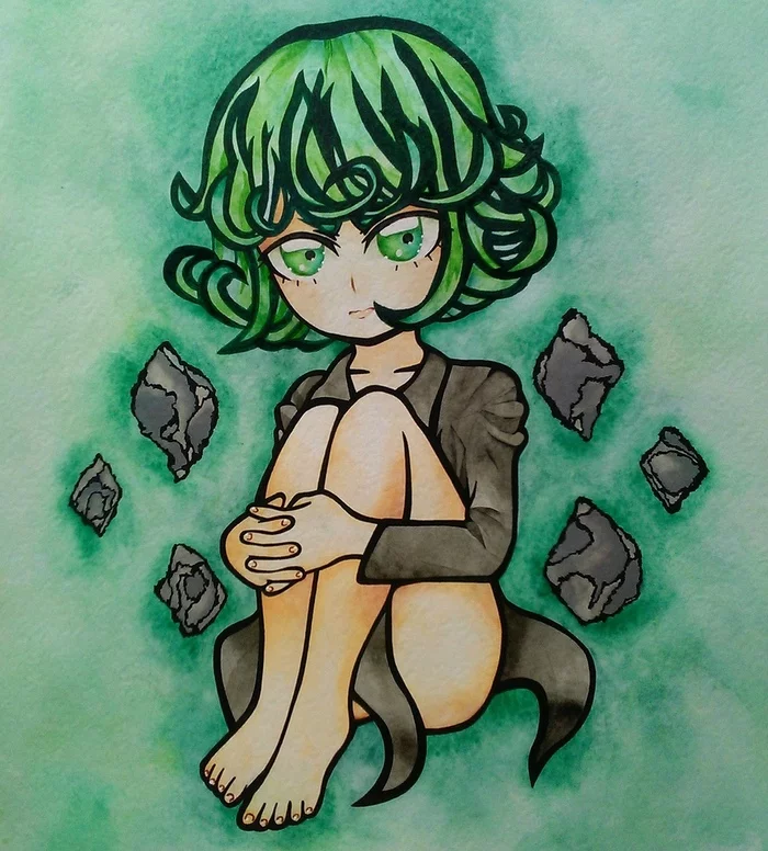 Tatsumaki - My, Anime, Art, Creation, Drawing, Anime art, Onepunchman, Tatsumaki, Loli