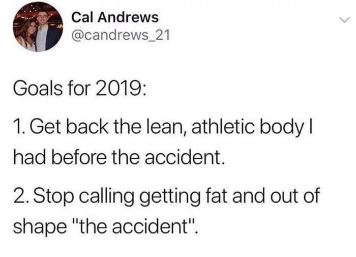 My goals for 2019 - Obesity, Target, Picture with text, 2019, Screenshot