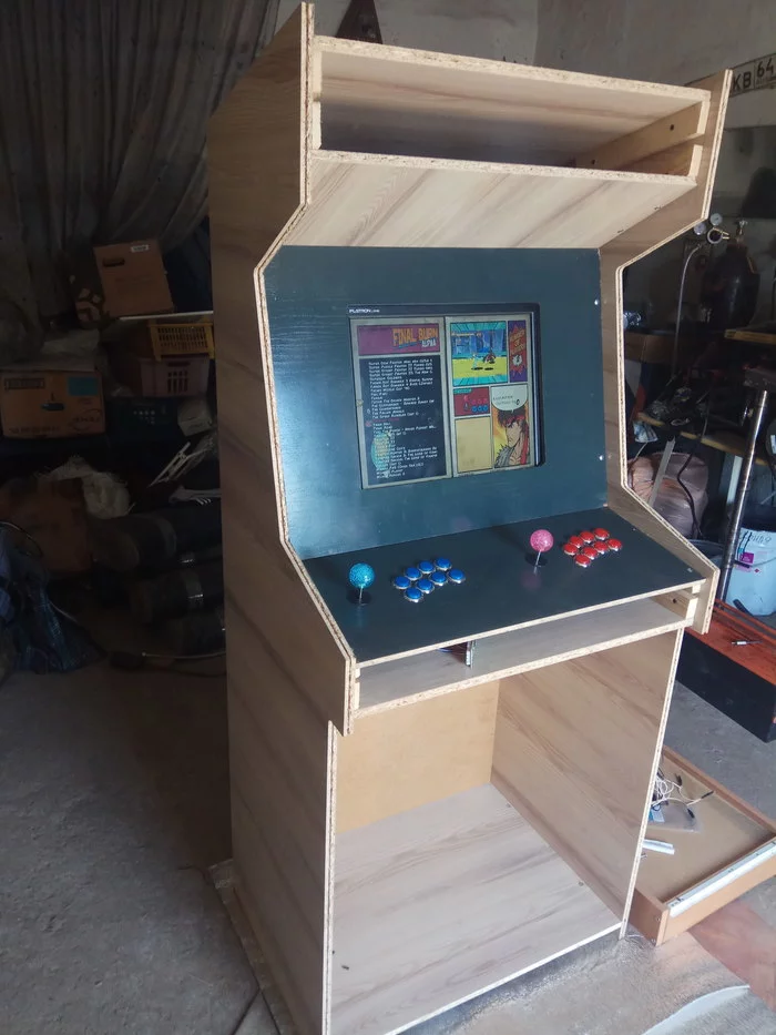 Arcade cabinet. Raspberry PI 3. I can't finish this project. - Longpost, Retrowave, Retro, Retro Games, Arcade games, Slot machines, My