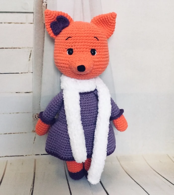 Fox and Brownie - My, Crochet, Needlework without process, Hobby, Longpost