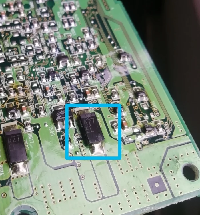 Please help me identify the radio component (they look like diodes) - My, Details, Electronics repair, Control board