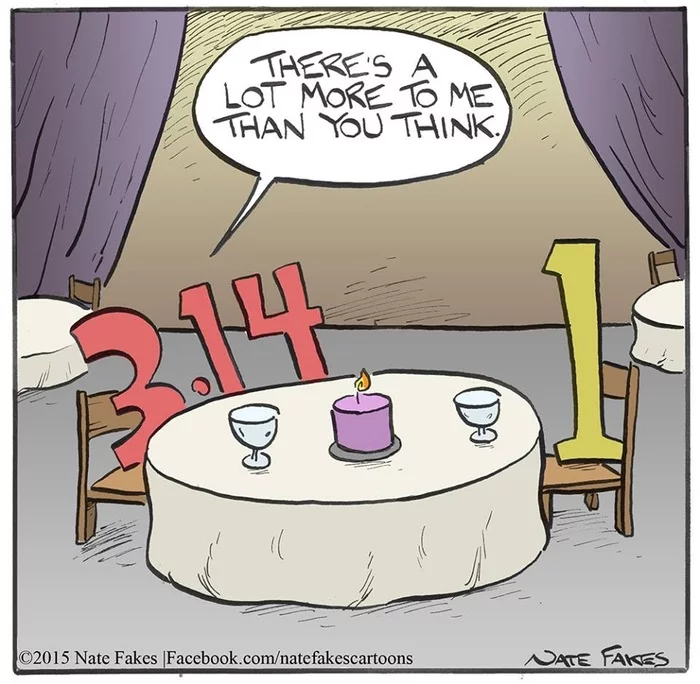 You can't praise yourself... - Comics, Nate Fakes, Date, Pi