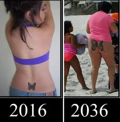 А бабочка подросла...