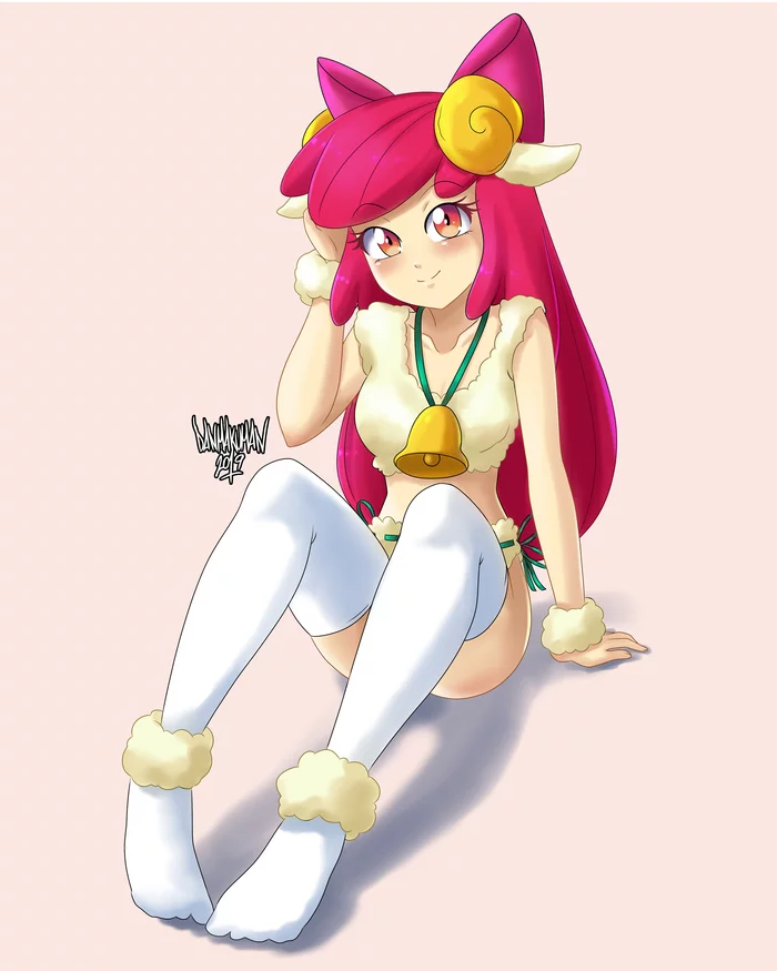 Applesheep - My Little Pony, Equestria Girls, Applebloom, MLP Edge, Danmakuman