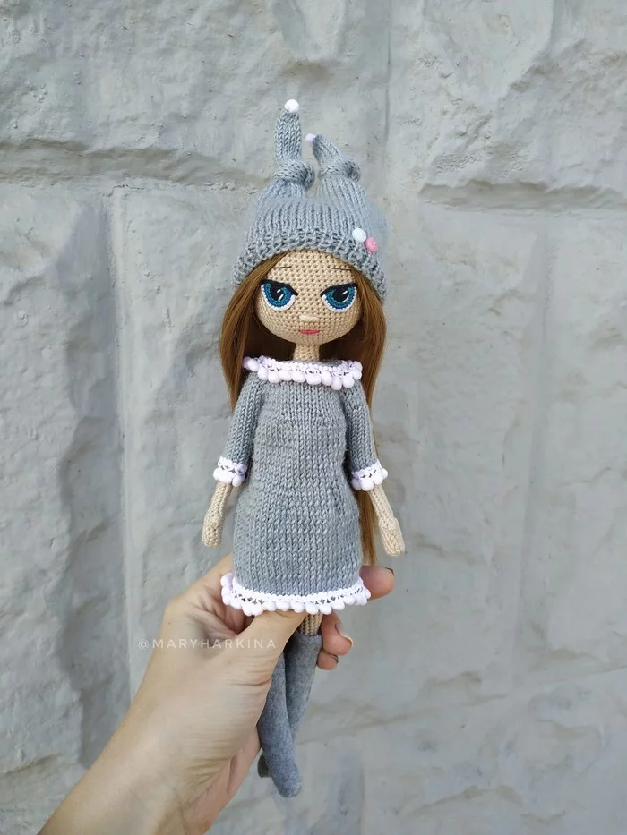 Interior doll - My, Doll, Crochet, Knitted toys, Longpost