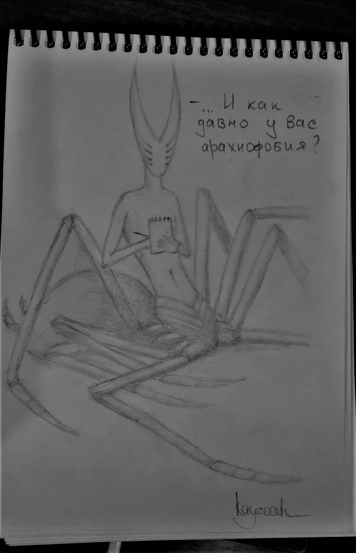 At the reception - My, Arachnophobia, Psychology, Psychological help, Spider, Психолог