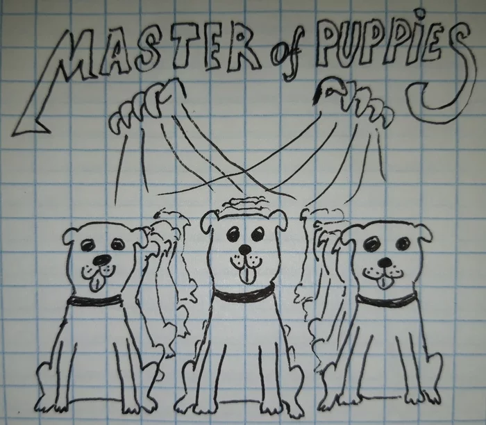 Master of puppies - My, Humor, Music, Metallica, Masterofpuppets, Joke, Memes, Puppies, Rock