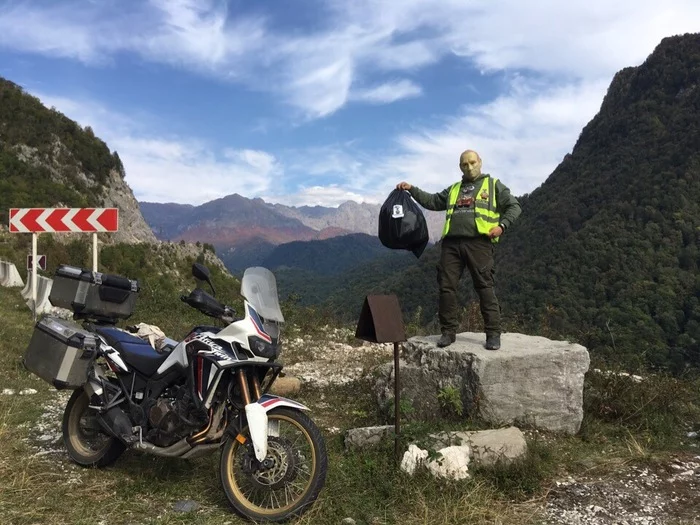 Trashtag Svaneti - My, Scavenger Kostroma, Svaneti, Georgia, Motorcycle travel, Garbage, Saturday clean-up, Pure Man's League, Longpost