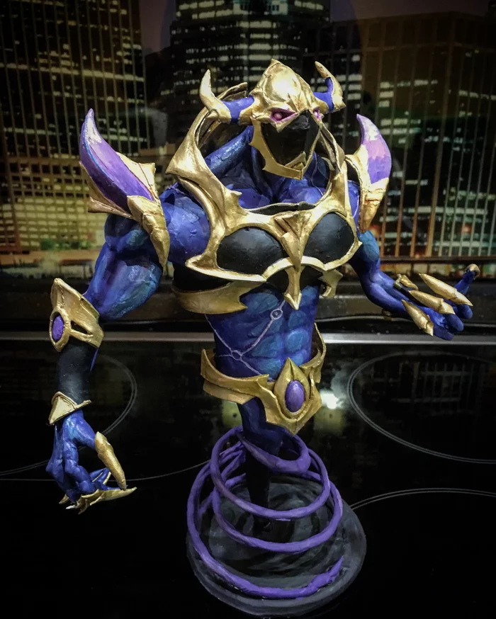 Dota 2 Enigma World Eater - My, Dota 2, Handmade, Polymer clay, Velvet plastic