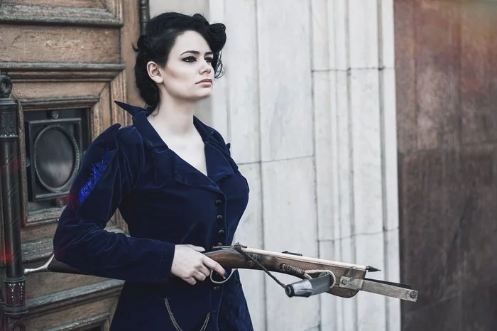 Cosplay of Miss Peregrine from the movie The Home for Peculiar Children - My, Miss Peregrine, Cosplay, Crossbow, House of Peculiar Children, Movie heroes, Movies, Eva Green, Russian cosplay