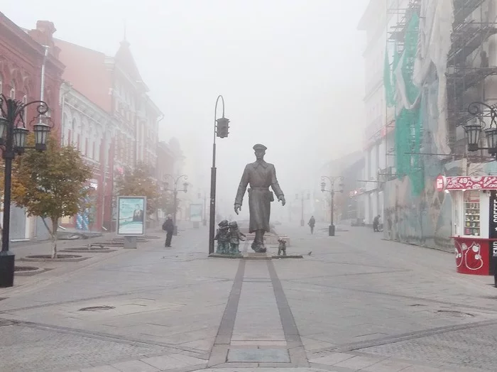 Туман в Самаре - Моё, Фотография, Туман, Самара, Мобильная фотография, Длиннопост