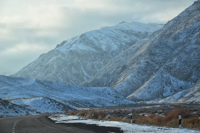 On the way from Almaty to the Kolsai Lakes - My, The mountains, Kazakhstan, Travels