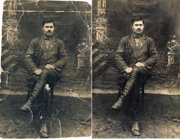 Photo restoration - My, Photo restoration, Recovery