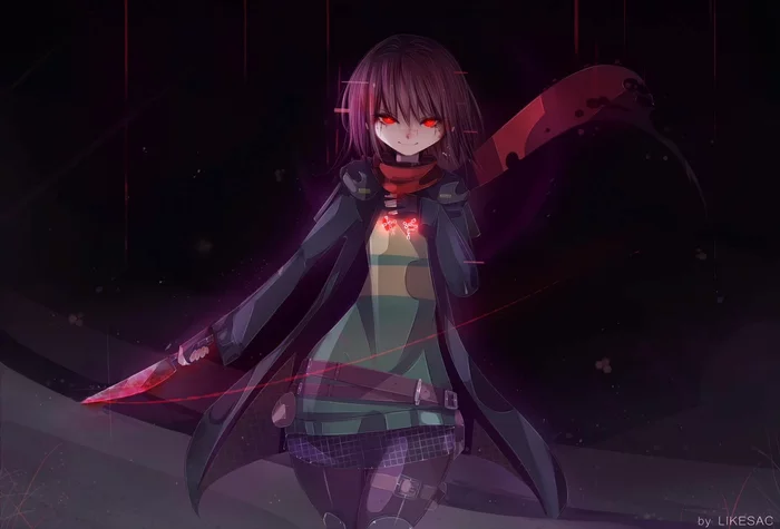 My determination - Undertale, Chara, Anime art, Games