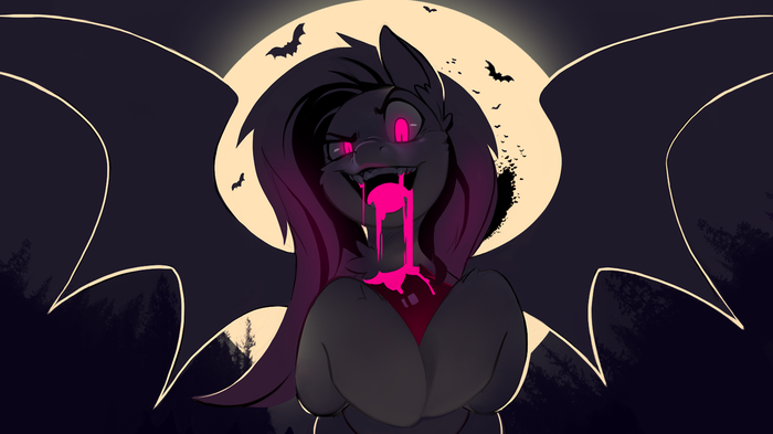 . :3 My Little Pony, Ponyart, Fluttershy, Flutterbat, Shnider