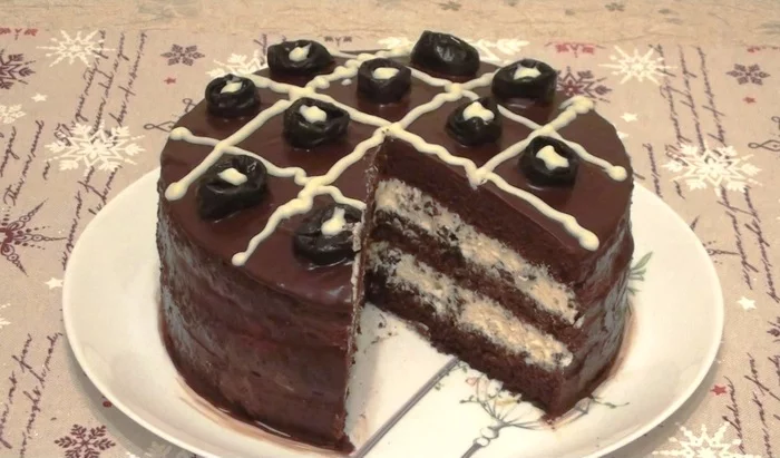 Cake Chocolate delight - My, Recipe, Video, Video recipe, Cooking, Dessert, Bakery products, Cake, Longpost