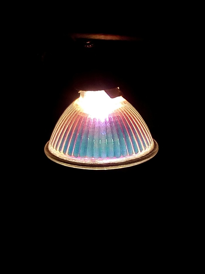 Wonderful lamp in the bus - My, The photo, Play of Color, Bulb, Beautiful