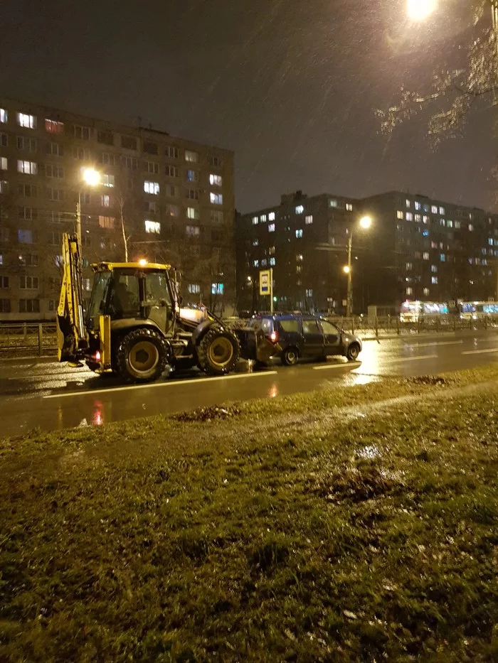 Accident in St. Petersburg) - My, Road accident, Saint Petersburg, Longpost