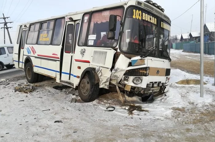 Triple accident with a bus in Atamanovka. Once again Transbaikal region - My, Incident, Road accident, Transbaikalia, news