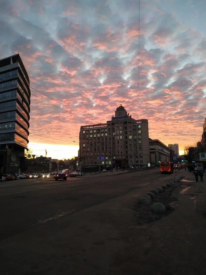 morning sky - My, Nizhny Novgorod, Sky, Morning