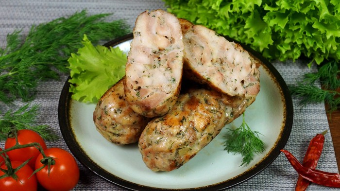 Куриные колбаски по-домашнему Колбаса, Рецепт, Еда, Мясо, С дедом за обедом, Видео, Длиннопост, Кулинария, Видео рецепт