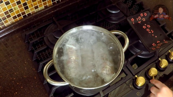 Куриные колбаски по-домашнему Колбаса, Рецепт, Еда, Мясо, С дедом за обедом, Видео, Длиннопост, Кулинария, Видео рецепт