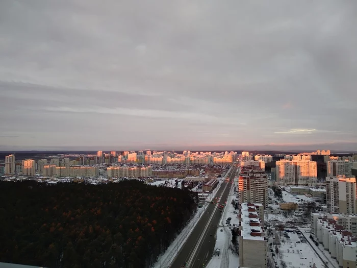 Академический на рассвете - Моё, Екатеринбург, Рассвет, Фотография