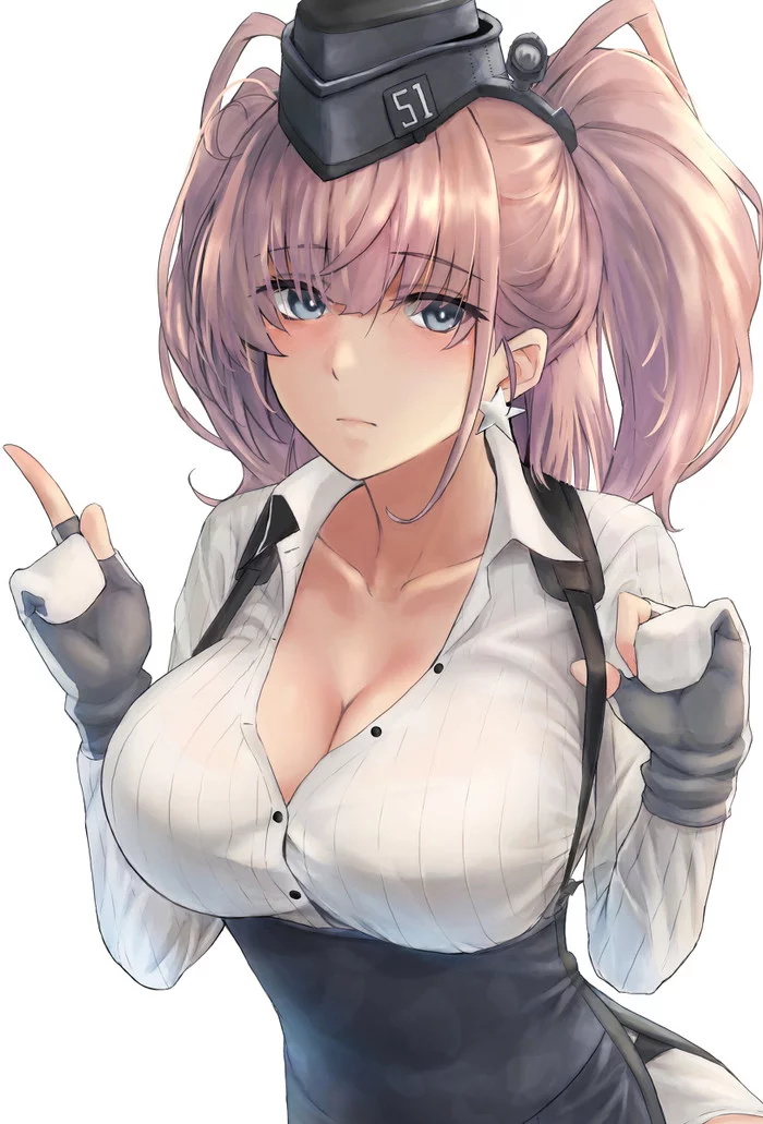 Atlanta - Kantai collection, Atlanta, Anime, Anime art, Boobs