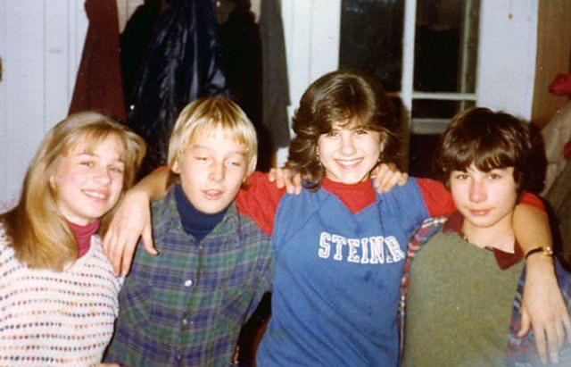 Jennifer Aniston with friends, 1980s - Retro, 80-е, Children, Jennifer Aniston, Celebrities