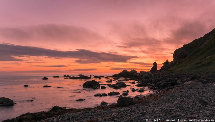 Закат в заливе Находка