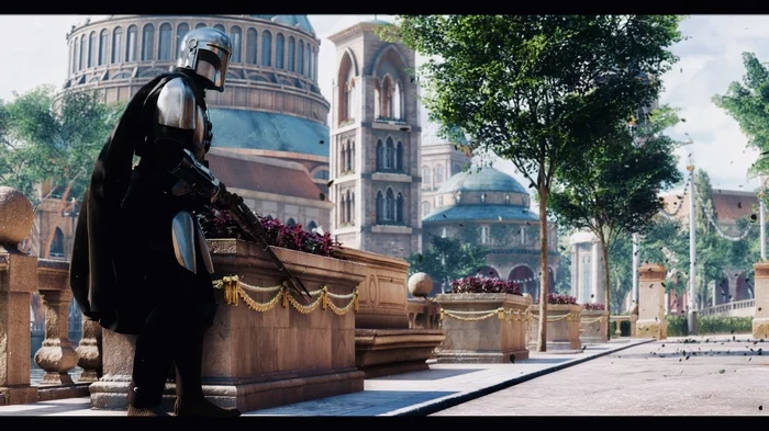 The Mandalorian visited Naboo - My, Star Wars, Mandalorian, Screenshot, Longpost, Star Wars: Battlefront 2