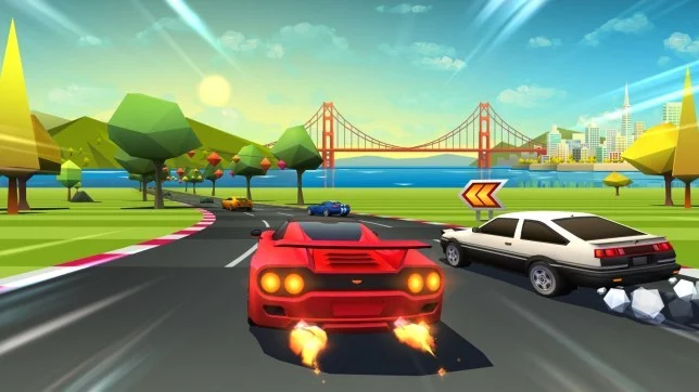 Review of the game Horizon Chase Turbo - My, Game Reviews, Indie game, Video, Longpost