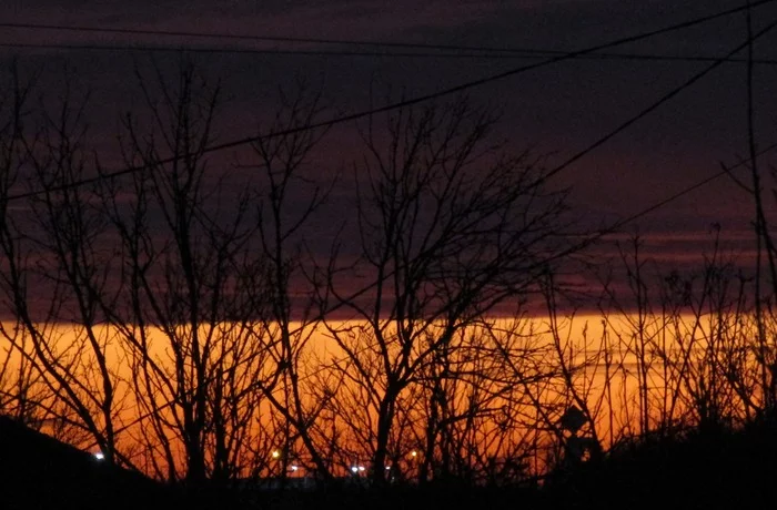 sunset sea - My, The photo, Sunset, Evening, Sea, Clouds, Illusion