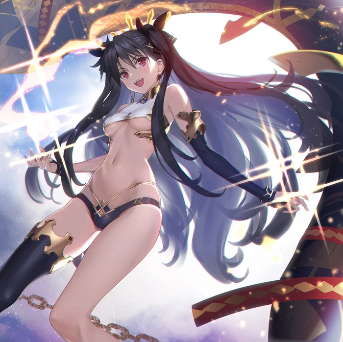 Ishtar (F/GO) - NSFW, Аниме, Арт, Anime Art, Fate, Fate Grand Order, Ishtar, Tohsaka Rin, Archer