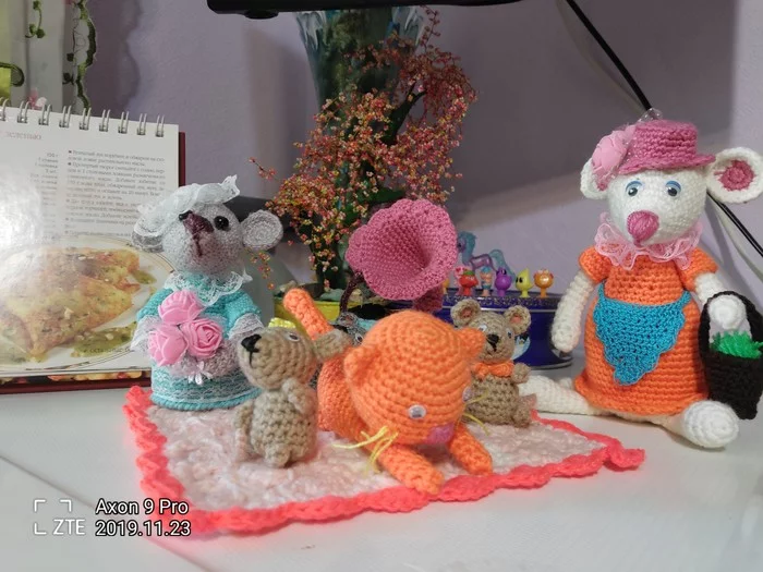 My mother's works - My, Crochet, New Year, Presents, Longpost