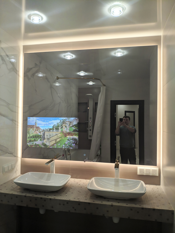 Умное зеркало - что же это такое? Смарт-Зеркало, Умный дом, Сенсорное зеркало, Зеркало, Интерьер, Видео, Длиннопост