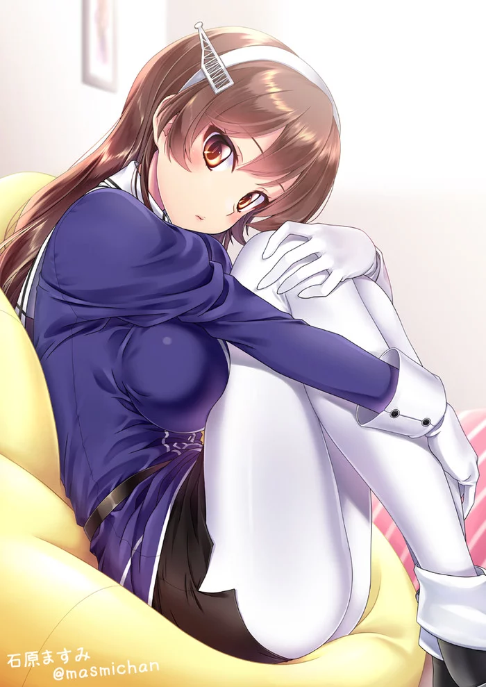 Ashigara - Kantai collection, Ashigara, Anime, Anime art, Longpost