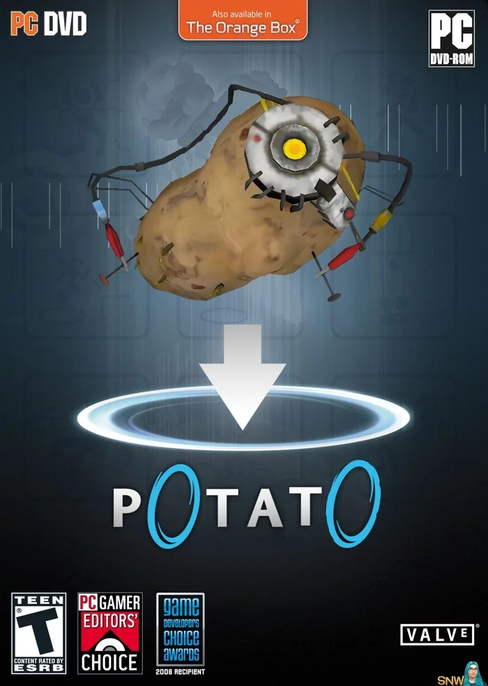 Potato Gun... - Portal, Potato, Longpost