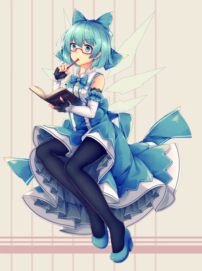 Cirno - Touhou, Cirno, Anime art, Anime, Not anime, Mechrailgun