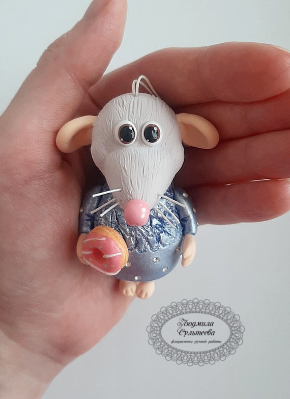 New Year's toys: rats or mice? - New Year, Presents, Needlework without process, Creation, Handmade, Christmas decorations, Longpost